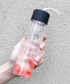 Sports Water Bottle 4-color lid Frosted Cup