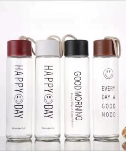 Sports Water Bottle 4-color lid Frosted Cup