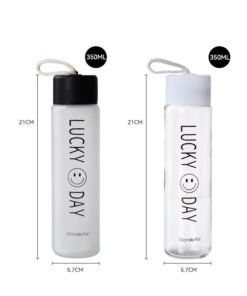 Sports Water Bottle 4-color lid Frosted Cup