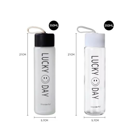 Sports Water Bottle 4-color lid Frosted Cup