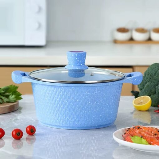 Aluminum Alloy Combination Cookware Set Special Flat Bottomed Soup Pot Milk Pot Frying Pan for Open Flame Stove