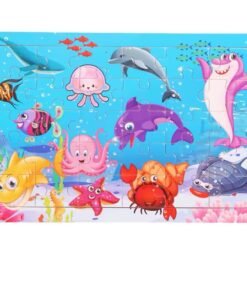 New Arrival Montessori Animal Travel Wooden Jigsaw Puzzle Board 30-Piece Toddler Learning Toys