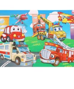 New Arrival Montessori Animal Travel Wooden Jigsaw Puzzle Board 30-Piece Toddler Learning Toys