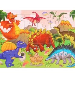 New Arrival Montessori Animal Travel Wooden Jigsaw Puzzle Board 30-Piece Toddler Learning Toys