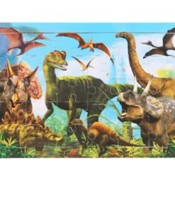 New Arrival Montessori Animal Travel Wooden Jigsaw Puzzle Board 30-Piece Toddler Learning Toys
