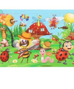 New Arrival Montessori Animal Travel Wooden Jigsaw Puzzle Board 30-Piece Toddler Learning Toys