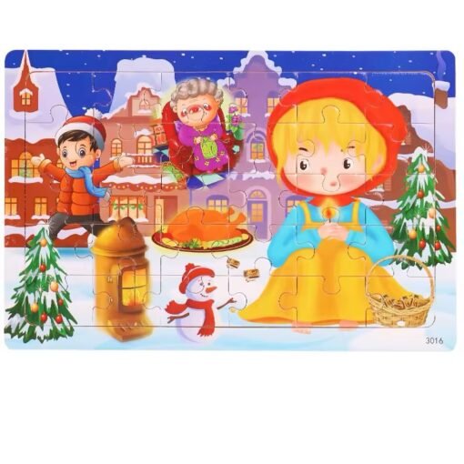 New Arrival Montessori Animal Travel Wooden Jigsaw Puzzle Board 30-Piece Toddler Learning Toys
