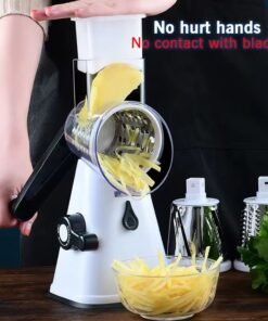 Manual Kitchen Household 3-in-1 Hand Cutting Tools Vegetable Fruit Chopper Tool Peeler Stainless Steel