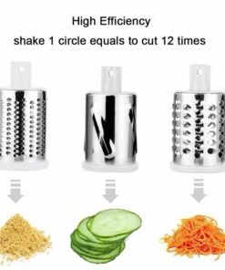 Manual Kitchen Household 3-in-1 Hand Cutting Tools Vegetable Fruit Chopper Tool Peeler Stainless Steel