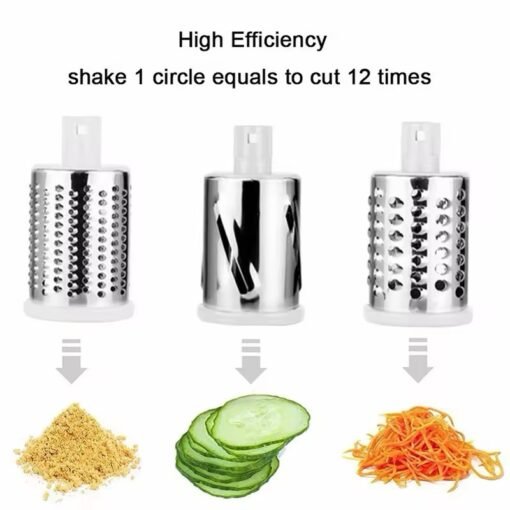 Manual Kitchen Household 3-in-1 Hand Cutting Tools Vegetable Fruit Chopper Tool Peeler Stainless Steel