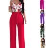Explosive Spring and Summer New Halter Top Lace-up Trousers Casual Suit Women