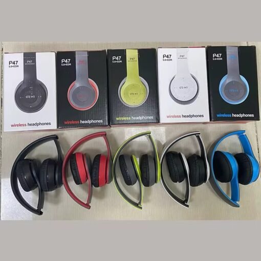 Wireless Bluetooth P47 Earphone Foldable Headset for mobile phone or computer audifonos AUX line TF card