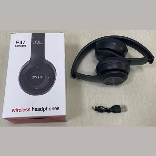 Wireless Bluetooth P47 Earphone Foldable Headset for mobile phone or computer audifonos AUX line TF card