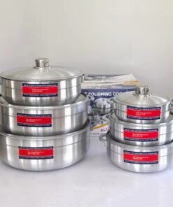 Quality Aluminum cookware set 12PCS Die Cast Casserole Forged Big Kitchenware cooking Soup Pot Set
