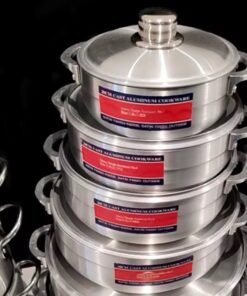 Quality Aluminum cookware set 12PCS Die Cast Casserole Forged Big Kitchenware cooking Soup Pot Set