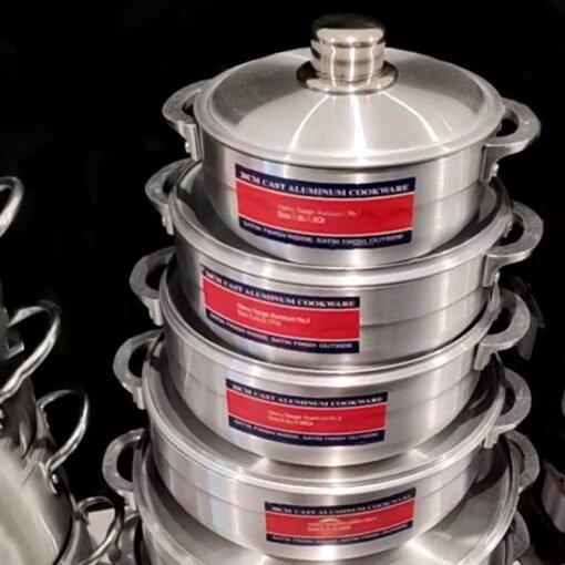 Quality Aluminum cookware set 12PCS Die Cast Casserole Forged Big Kitchenware cooking Soup Pot Set
