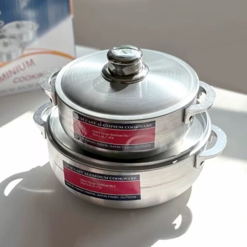 Quality Aluminum cookware set 12PCS Die Cast Casserole Forged Big Kitchenware cooking Soup Pot Set