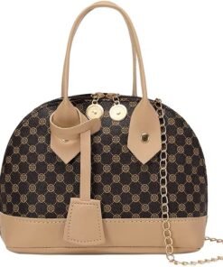 New Designer Mini Cute Print Pu Leather Shell Shape Hand Bag Purse Messenger Crossbody