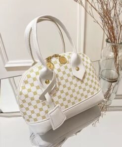 New Designer Mini Cute Print Pu Leather Shell Shape Hand Bag Purse Messenger Crossbody
