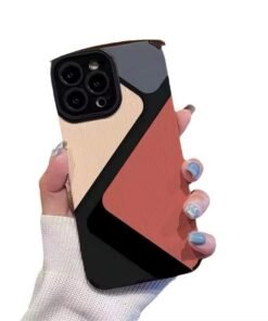Stylish Striped iPhone Case with Color Block Design for iphone 16 15 14 Pro Max, iPhone 12/13/11 Full Cover, 7/8 Plus