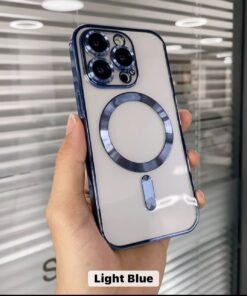Electroplate wireless charging phone case for iphone tpu magnetic phone case for iphone 16 15 14 13 12 11 Pro max