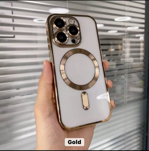Electroplate wireless charging phone case for iphone tpu magnetic phone case for iphone 16 15 14 13 12 11 Pro max