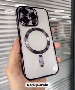 Electroplate wireless charging phone case for iphone tpu magnetic phone case for iphone 16 15 14 13 12 11 Pro max