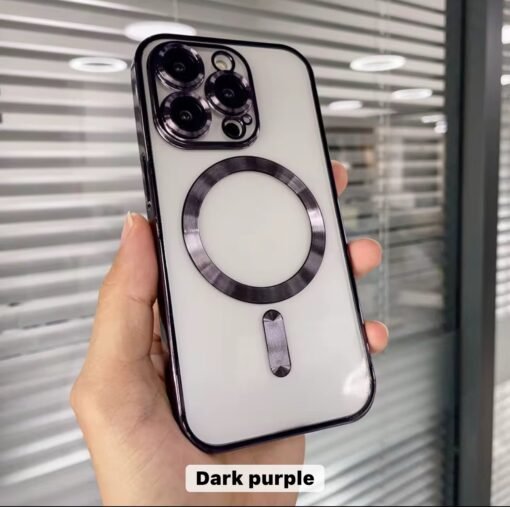 Electroplate wireless charging phone case for iphone tpu magnetic phone case for iphone 16 15 14 13 12 11 Pro max
