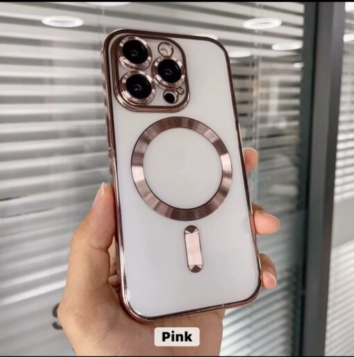 Electroplate wireless charging phone case for iphone tpu magnetic phone case for iphone 16 15 14 13 12 11 Pro max