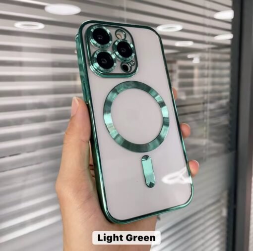 Electroplate wireless charging phone case for iphone tpu magnetic phone case for iphone 16 15 14 13 12 11 Pro max