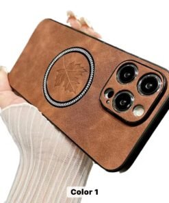 High Quality Lens Glass Protector Magnetic Mobile Phone Case For iPhone 11 12 13 14 15 16 Pro Max Leather Phone Cover
