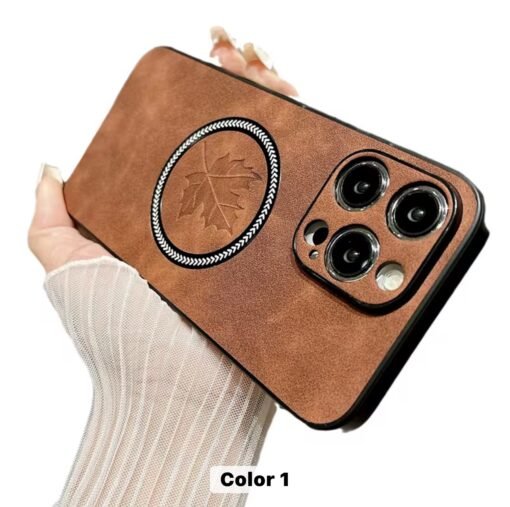High Quality Lens Glass Protector Magnetic Mobile Phone Case For iPhone 11 12 13 14 15 16 Pro Max Leather Phone Cover