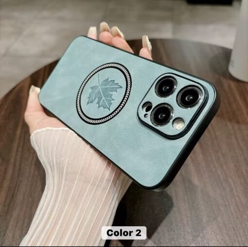 High Quality Lens Glass Protector Magnetic Mobile Phone Case For iPhone 11 12 13 14 15 16 Pro Max Leather Phone Cover