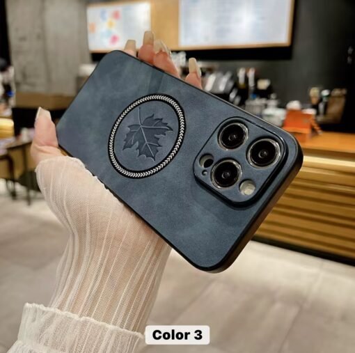 High Quality Lens Glass Protector Magnetic Mobile Phone Case For iPhone 11 12 13 14 15 16 Pro Max Leather Phone Cover