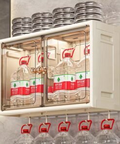 Pp Material Plastic Drawer Foldable Bathroom Storage Cabinet Over Toilet With Hooks Kitchen Spices Storage Cabinets