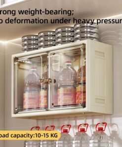 Pp Material Plastic Drawer Foldable Bathroom Storage Cabinet Over Toilet With Hooks Kitchen Spices Storage Cabinets