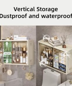 Pp Material Plastic Drawer Foldable Bathroom Storage Cabinet Over Toilet With Hooks Kitchen Spices Storage Cabinets