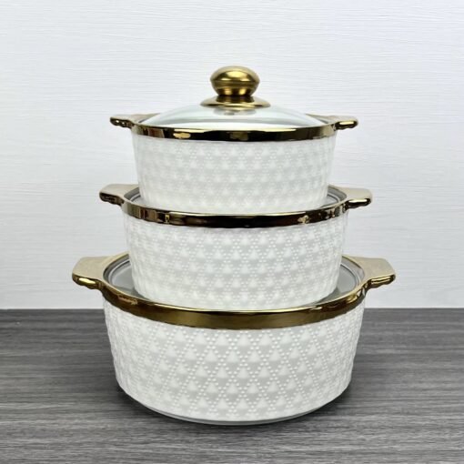 Elegant Ceramic Soup Pot Quality ceramic Pot Set