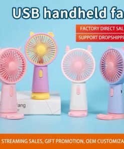 Cute Fashion Cartoon Portable Usb Charge Fan Portable Rechargeable Kawaii Anime Fan Air Cooler Small Gift Mini Fans