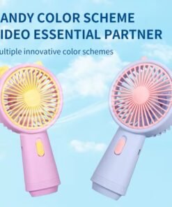 Cute Fashion Cartoon Portable Usb Charge Fan Portable Rechargeable Kawaii Anime Fan Air Cooler Small Gift Mini Fans