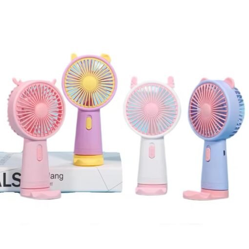 Cute Fashion Cartoon Portable Usb Charge Fan Portable Rechargeable Kawaii Anime Fan Air Cooler Small Gift Mini Fans