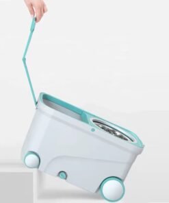 Household Magic 360 Rotating Mop 4 Wheels for Floor Cleaning with Replacement Refill