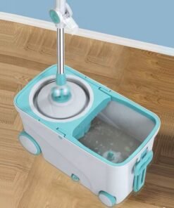 Household Magic 360 Rotating Mop 4 Wheels for Floor Cleaning with Replacement Refill