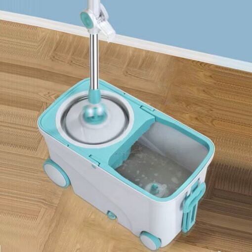 Household Magic 360 Rotating Mop 4 Wheels for Floor Cleaning with Replacement Refill