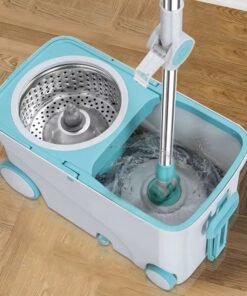 Household Magic 360 Rotating Mop 4 Wheels for Floor Cleaning with Replacement Refill