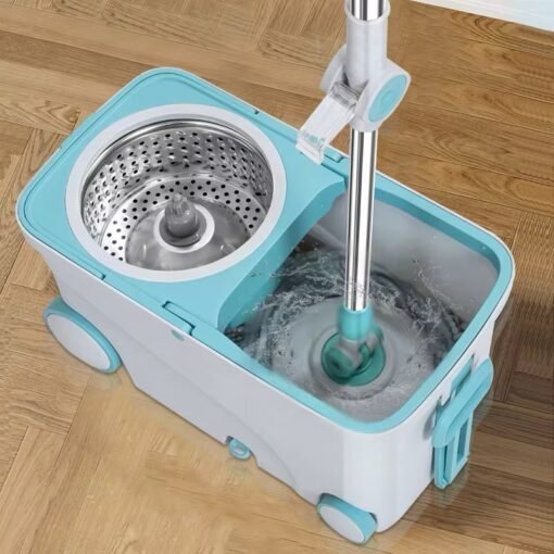 Household Magic 360 Rotating Mop 4 Wheels for Floor Cleaning with Replacement Refill
