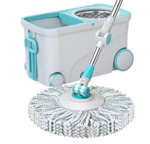 Household Magic 360 Rotating Mop 4 Wheels for Floor Cleaning with Replacement Refill