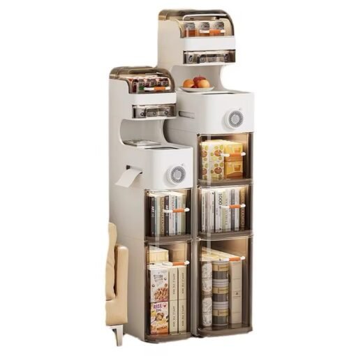 Modern Pp Multifunctional Bathroom Storage Cabinet Space-Saving Square Plastic Injection Moulding