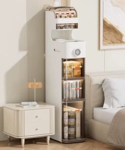 Modern Pp Multifunctional Bathroom Storage Cabinet Space-Saving Square Plastic Injection Moulding