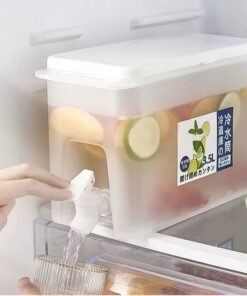 TS Large Capacity Refrigerator Beverage Bucket Simple Household Tea and Fruit Infuser Pitcher with Tap Cold Brew Bottle